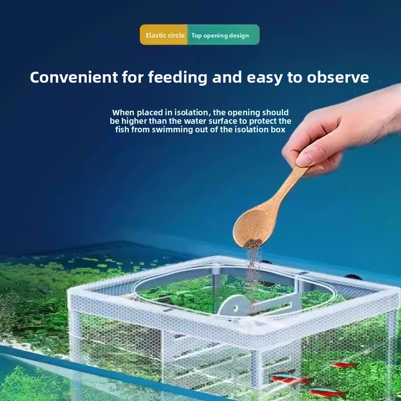 Aquarium Fish Net Small - Boîte d'isolation en filet pour l'élevage