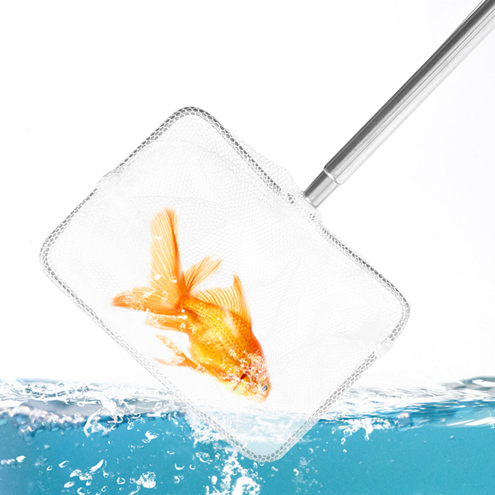 Aquarium Fish Net Small - Filet d'aquarium en acier inoxydable pour