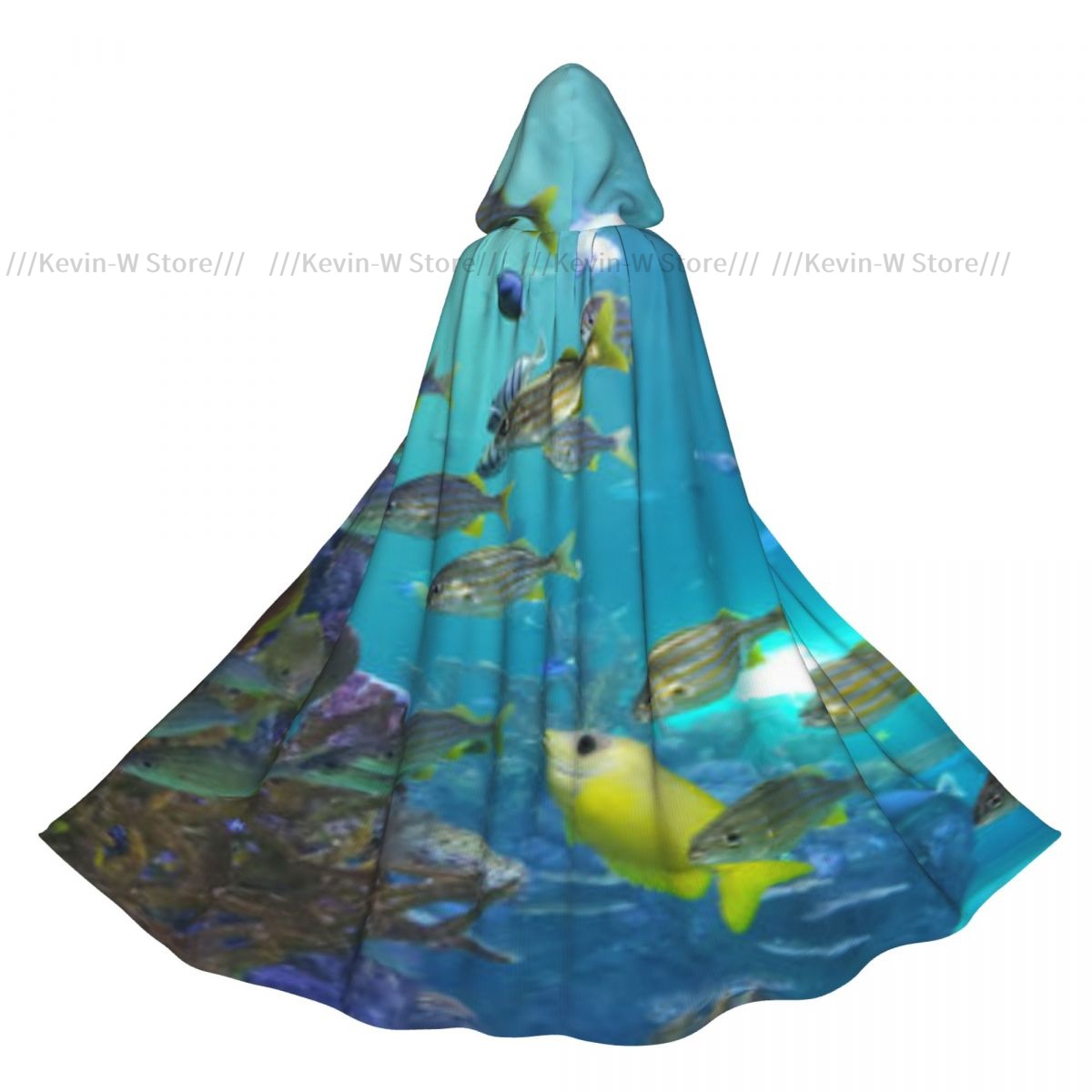 Aquarium Queen Fish - Cape à capuche en Polyester unisexe