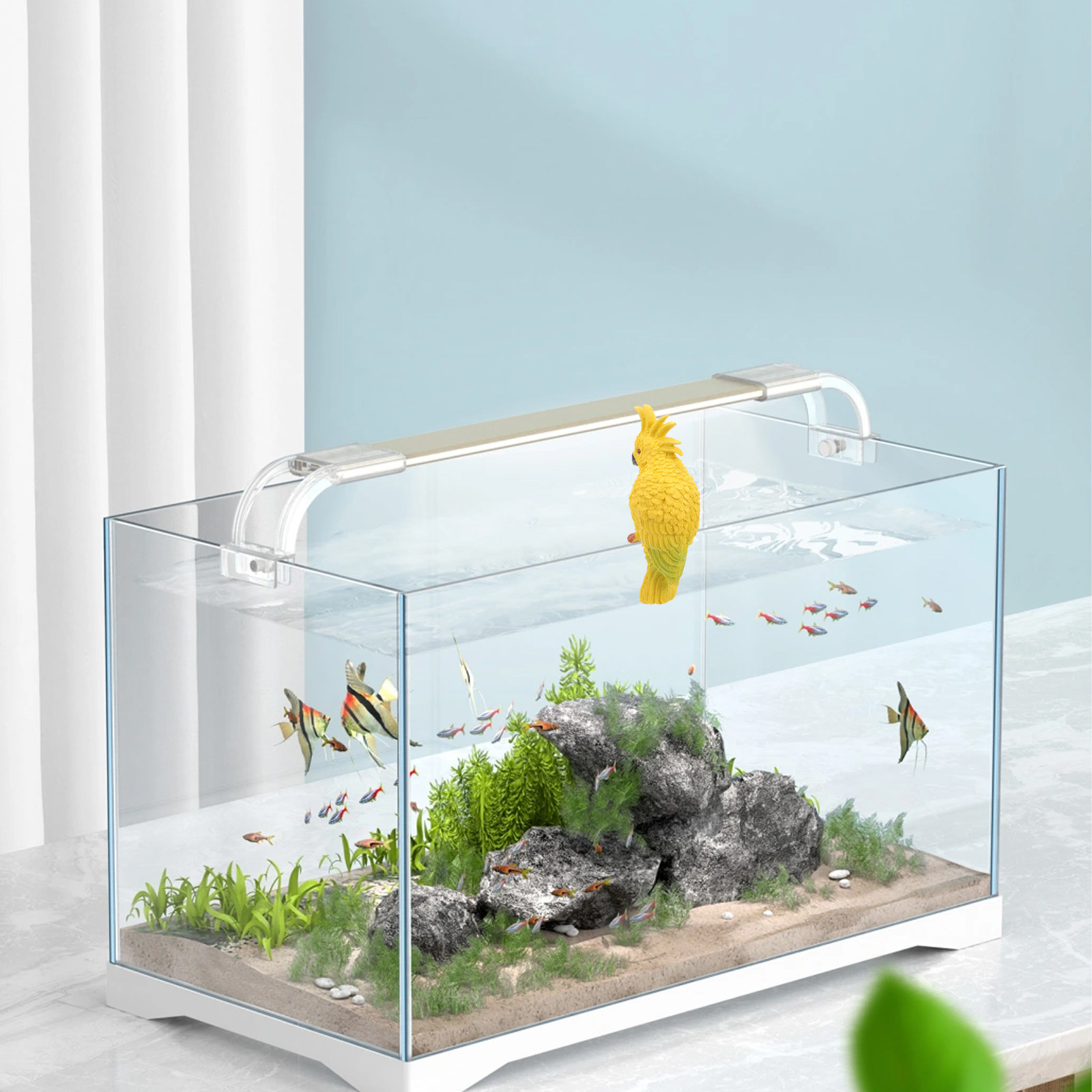 Mini décor mural pour aquarium - Aquarium Fish Parrot avis et prix