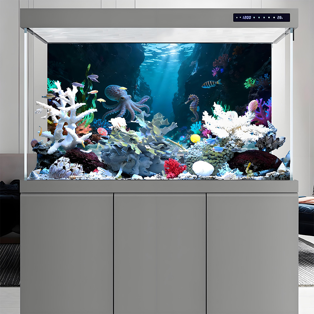 Peinture de fond pour aquarium - Aquarium Fish Paradise avis et prix