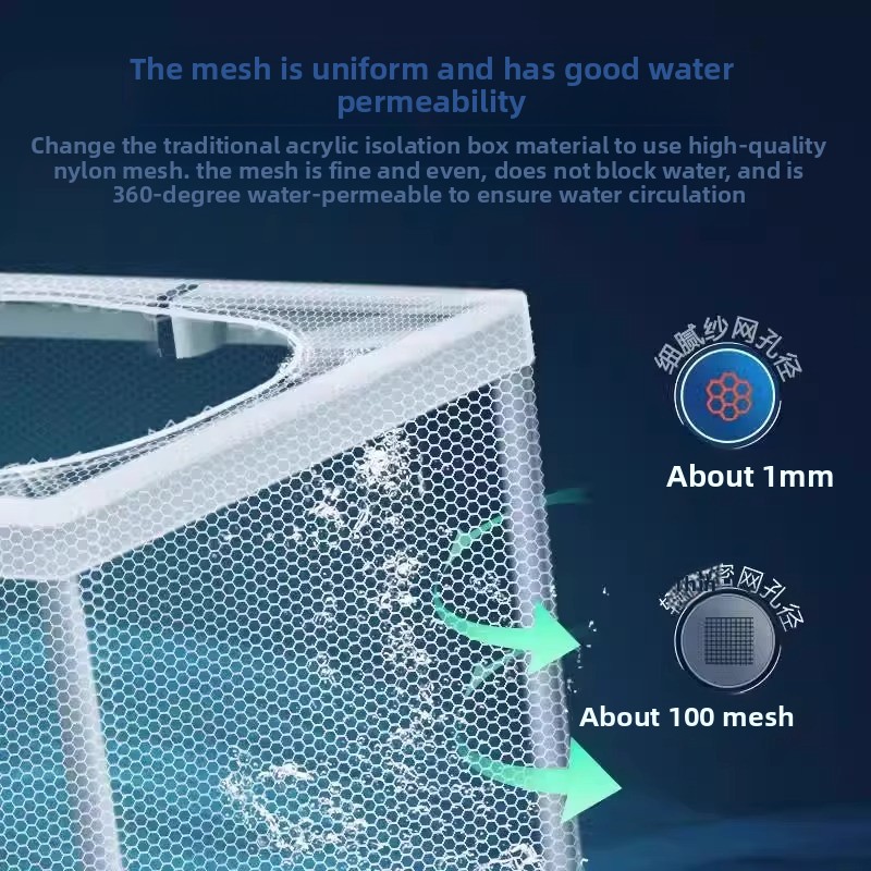 Boîte d'isolation en filet pou - Aquarium Fish Net Small avis et prix