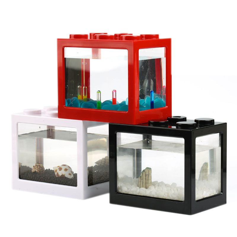 Mini aquarium 7 couleurs pour  - Aquarium Fish Jar avis et prix