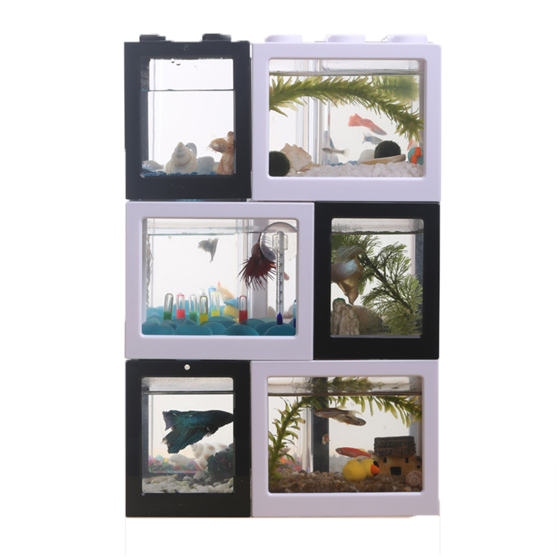 Mini aquarium 7 couleurs pour  - Aquarium Fish Jar avis et prix