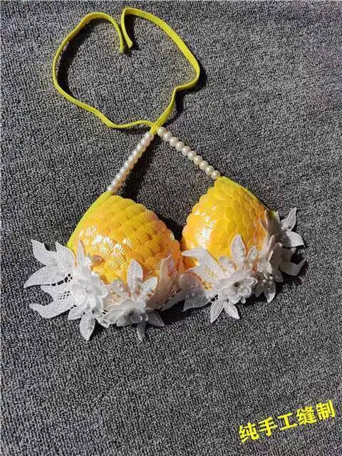 Haut de bikini sirène à paille - Aquarium Queen Fish avis et prix