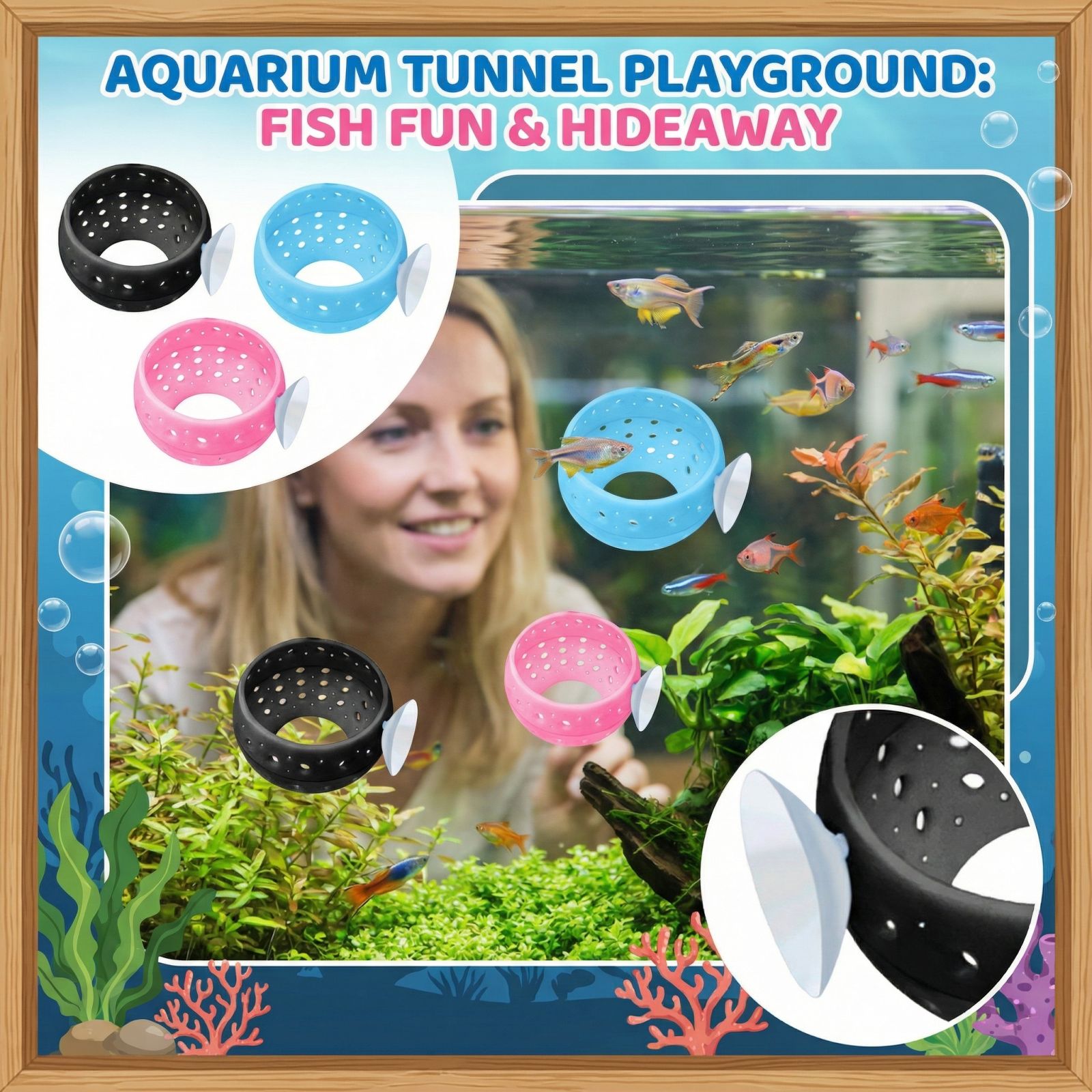 Tunnel cachette pour poissons  - Aquarium Fish Hiding Places avis et prix