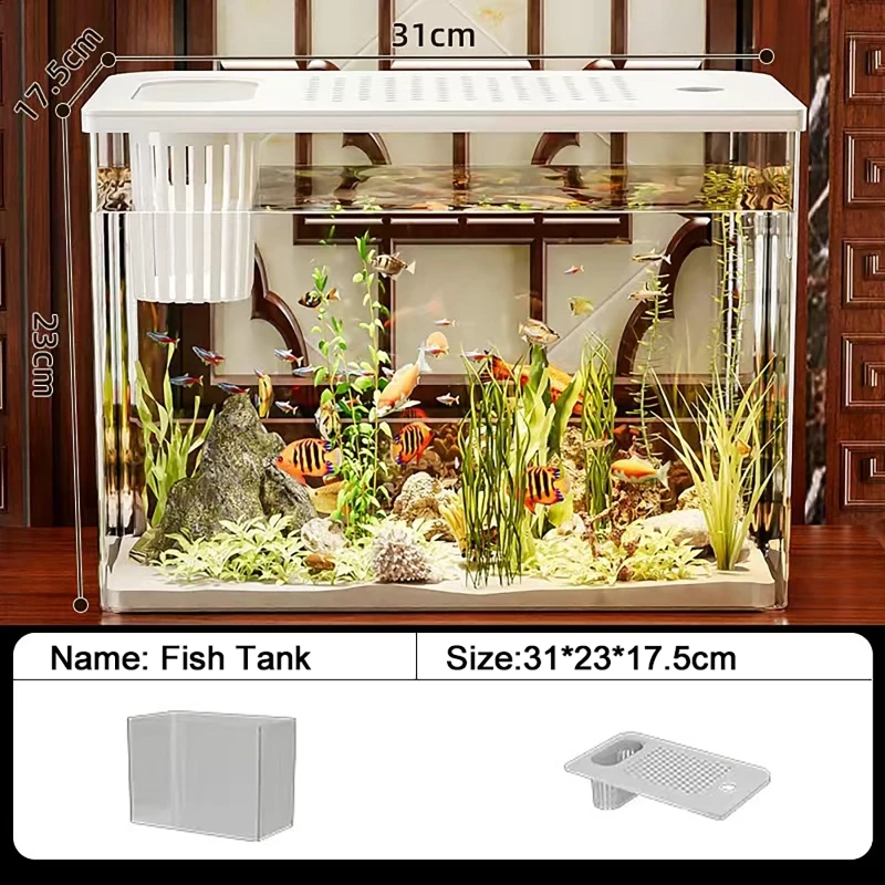 PET + ABS Aquarium nouveau Tra - Aquarium Fish Jar avis et prix